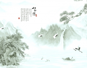 新中式壁纸壁画-ID:477252019