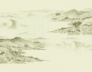 新中式壁纸壁画-ID:115557913