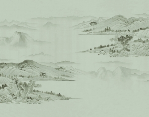 新中式壁纸壁画-ID:307836063