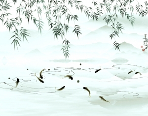 新中式壁纸壁画-ID:430074934