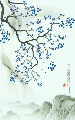 中式壁纸-ID:853391897