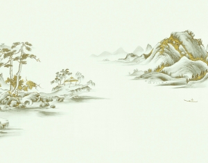 新中式山水壁纸-ID:498605971