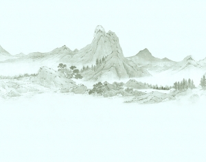 新中式山水壁纸-ID:989578013