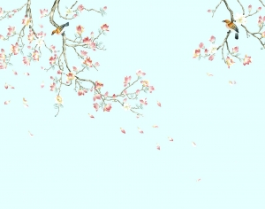 新中式花鸟壁纸-ID:413175116