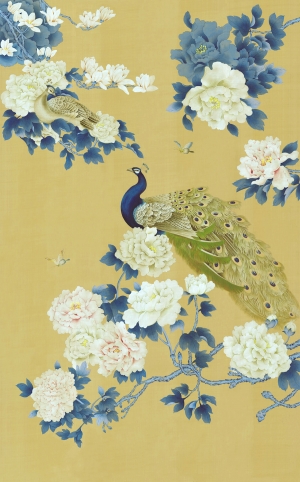 新中式壁纸壁画-ID:394449007