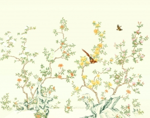 新中式壁纸壁画-ID:196381097