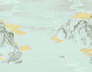 新中式壁纸壁画-ID:329709053
