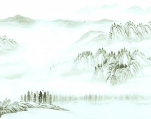 新中式壁纸壁画-ID:604754925