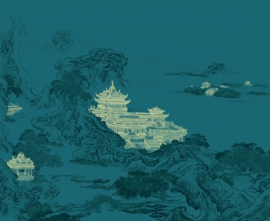 新中式壁纸壁画-ID:505706072
