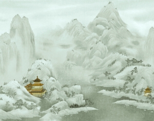 新中式壁纸壁画-ID:482865108