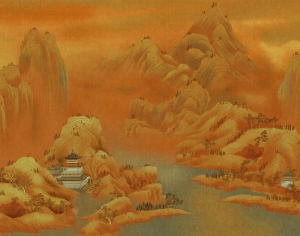 新中式壁纸壁画-ID:392096043