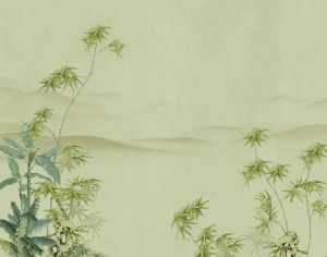 新中式壁纸壁画-ID:214446073