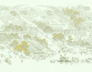 新中式壁纸壁画-ID:724203116
