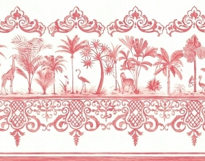 ModernAnimal And Plant Pattern Wallpaper