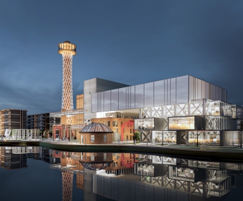 Modern Appearance Of Commercial Building-ID:888947012