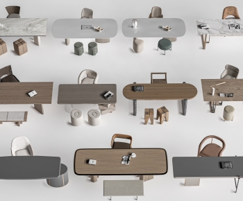 Modern Computer Desk And Chair-ID:149815084