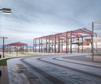 Modern Park Landscape-ID:644222026