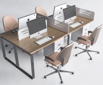 Modern Office Desk And Chair-ID:819314005