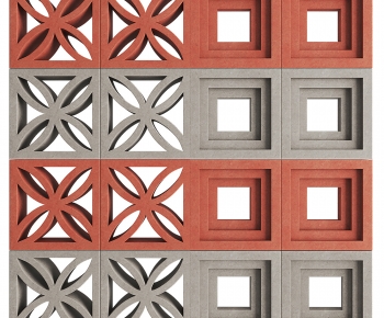 Modern Cement Brick Screen Partition-ID:807570932