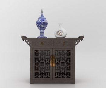 New Chinese Style Entrance Cabinet-ID:749437095