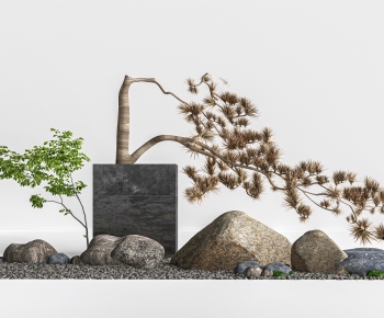 新中式景观石枯树枝园艺小品-ID:650187971