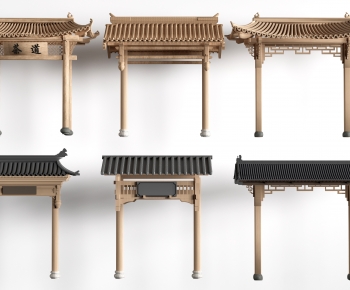 Chinese Style Decorated Archway-ID:179851165