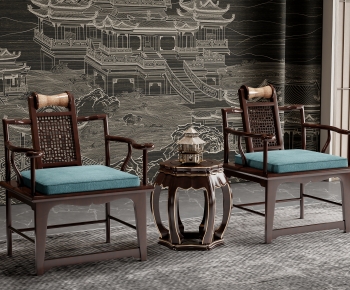 New Chinese Style Lounge Chair-ID:585314048