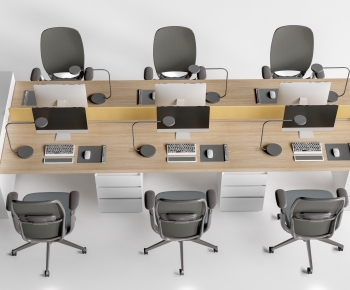Modern Office Desk And Chair-ID:556497109