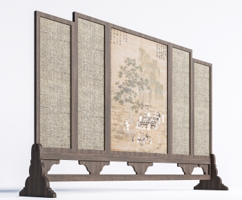 New Chinese Style Wooden Screen Partition-ID:557704934