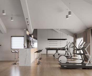 Modern Home Fitness Room-ID:215929997