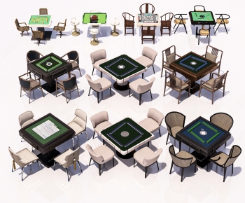 Modern Mahjong Tables And Chairs-ID:351207023