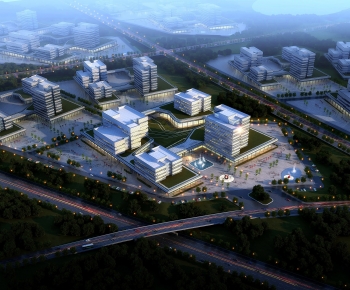Modern Architectural Bird's-eye View Planning-ID:896115061