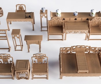 New Chinese Style Lounge Chair-ID:384469034