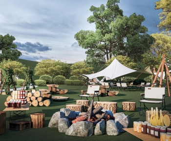 Modern Park Landscape-ID:173876053