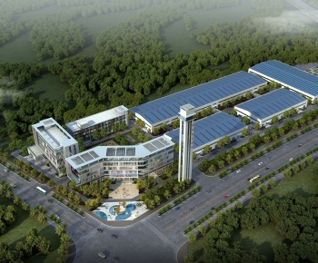 Modern Architectural Bird's-eye View Planning-ID:853295093