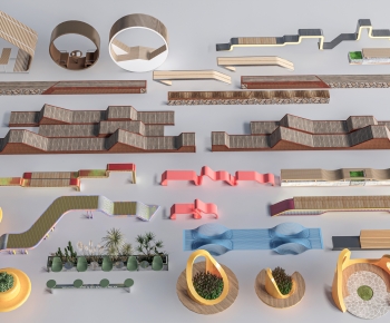 Modern Communal Chair-ID:682673936