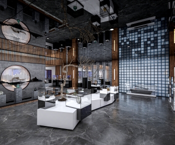 Modern Exhibition Hall-ID:497310239