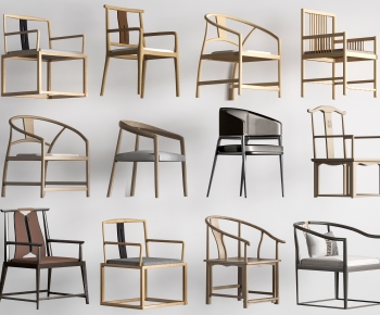 New Chinese Style Lounge Chair-ID:643922097