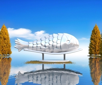 Modern Sculpture Sketch-ID:843676097