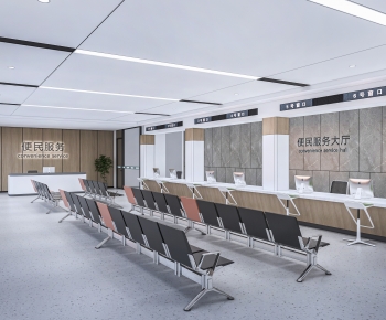 Modern Office Reception Desk-ID:994560962