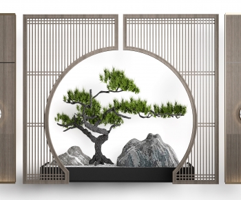 New Chinese Style Wooden Screen Partition-ID:244160898