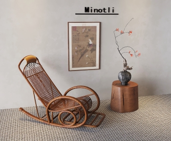 New Chinese Style Rocking Chair-ID:399699293