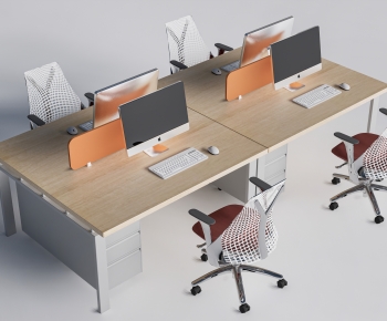 Modern Office Desk And Chair-ID:819695007
