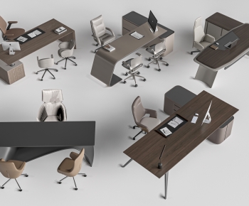 Modern Office Desk And Chair-ID:241529948