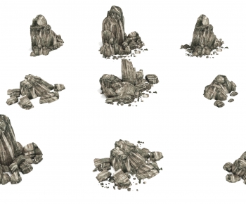 Modern Rockery Waterscape-ID:311486961