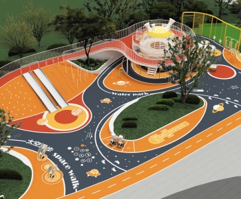 Modern Park Landscape-ID:635910039