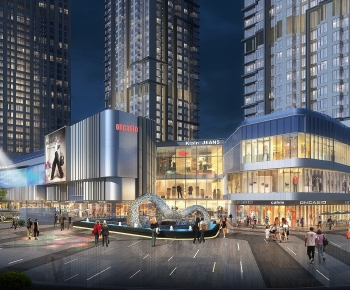 Modern Appearance Of Commercial Building-ID:704739091