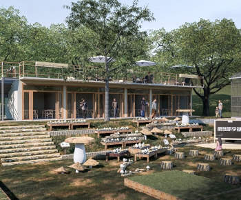 Modern Park Landscape-ID:554626943