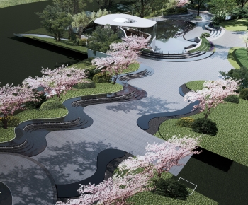 现代公园景观-ID:499640943