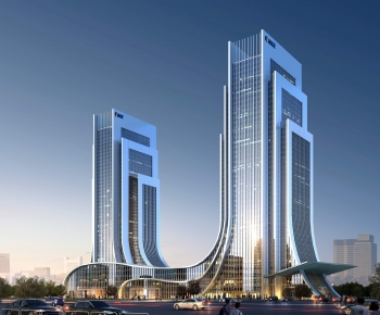 Modern Appearance Of Commercial Building-ID:753556011
